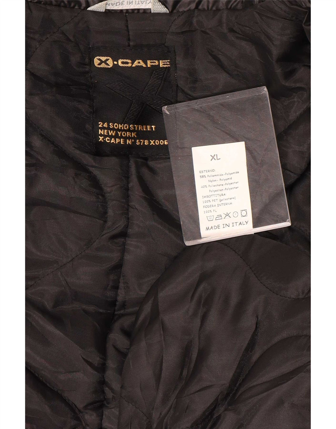 X-Cape Herren-Blazerjacke mit 3 Knöpfen, UK 42, XL, Schwarz, Polyamid