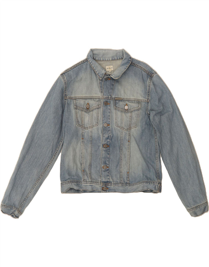 CALVIN KLEIN JEANS Womens Denim Jacket UK 16 Large Blue Cotton Vintage Calvin Klein Jeans and Second-Hand Calvin Klein Jeans from Messina Hembry 