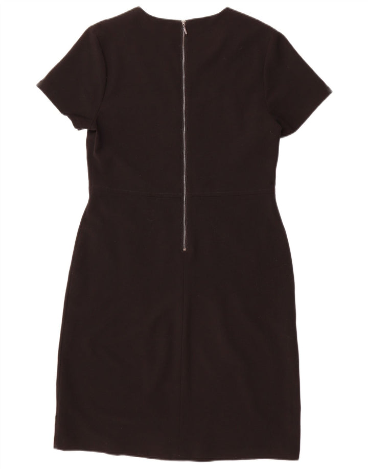 NEXT Womens Sheath Dress UK 12 Medium Black Polyester