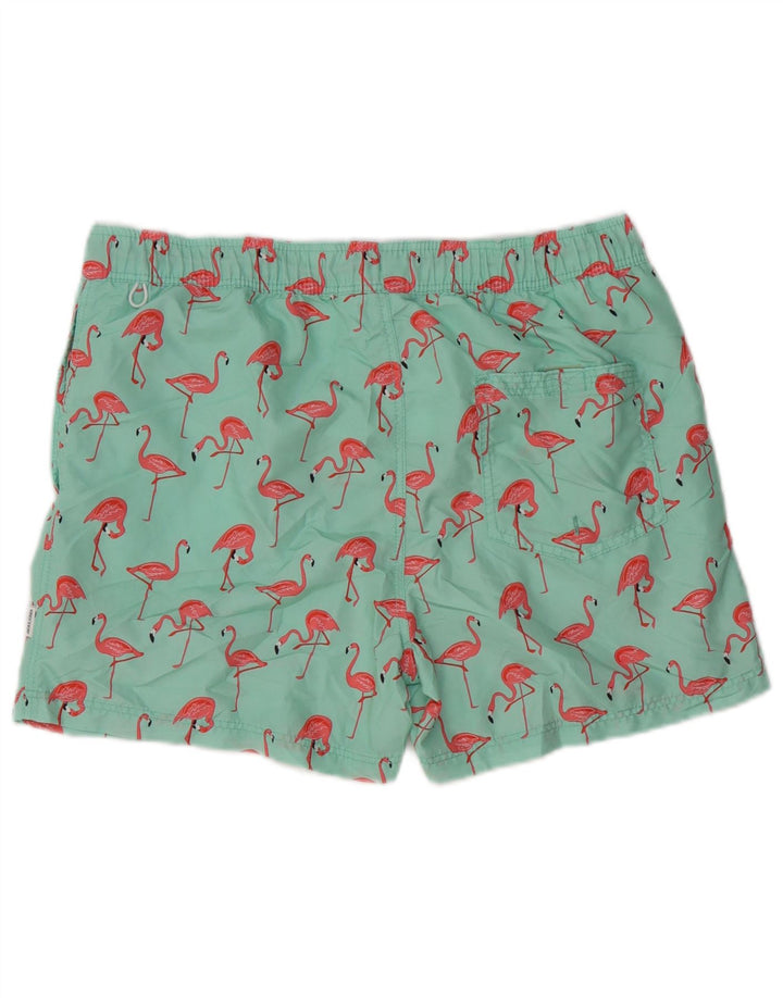 Jack & Jones Herren Flamingo Badeshorts Mittelgrünes Polyester
