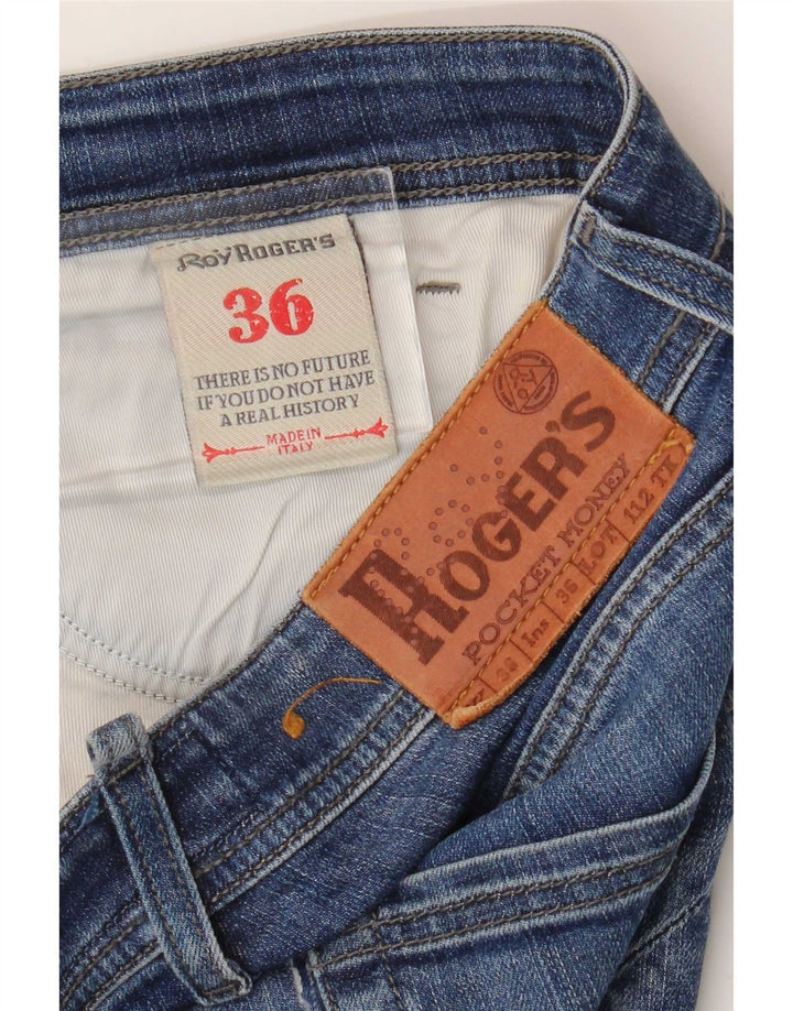 Roy Rogers Herren Slim Jeans W36 L29 Blaue Baumwolle