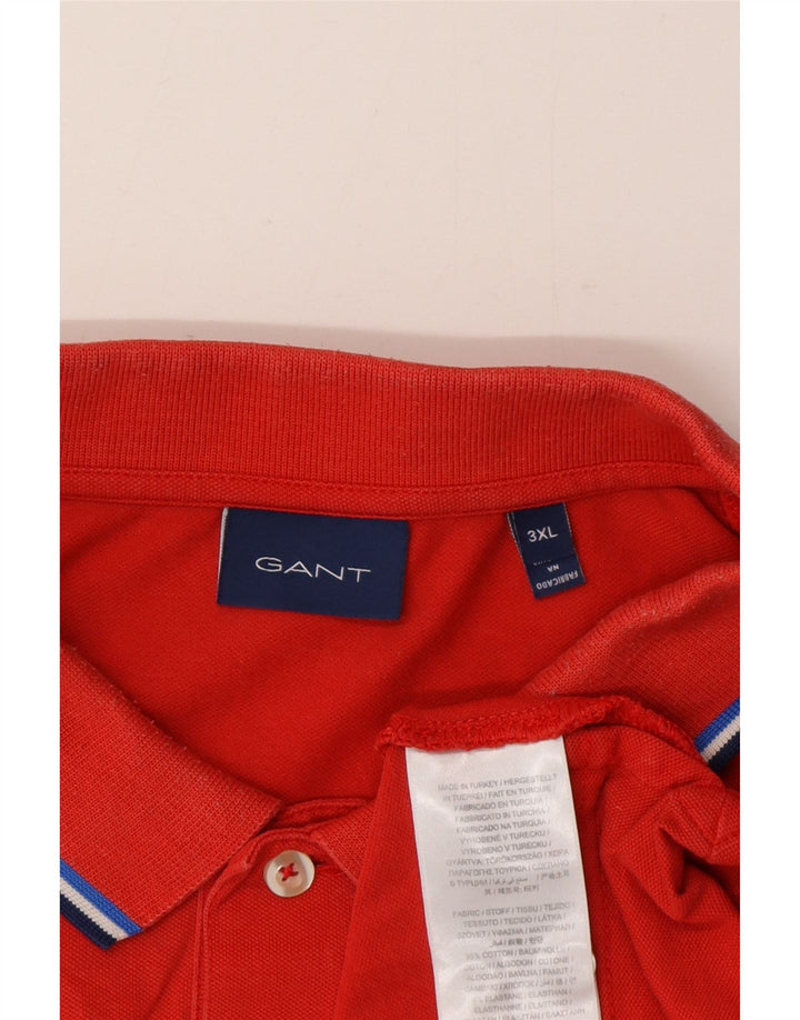 Gant Herren Poloshirt 3XL Rote Baumwolle