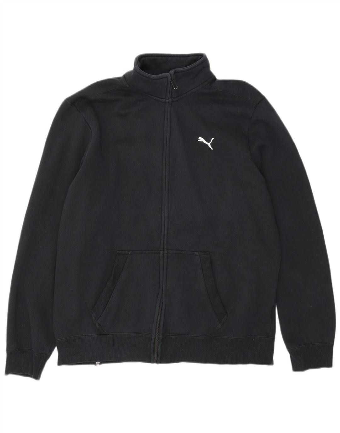 Puma Herren-Trainingsanzug-Top-Jacke, große schwarze Baumwolle
