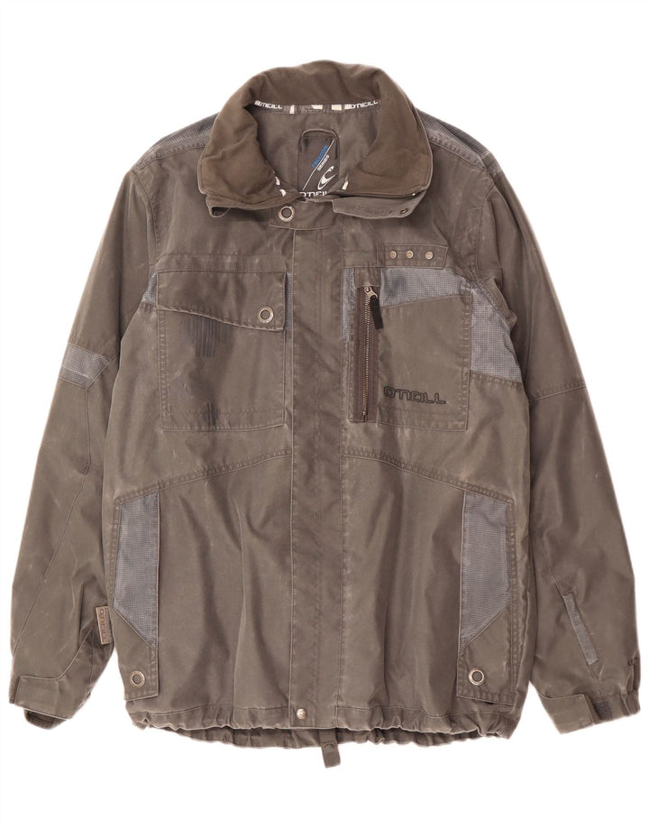 O'Neill Herren-Windbreaker-Jacke, UK 42, XL, Grau, Farbblock