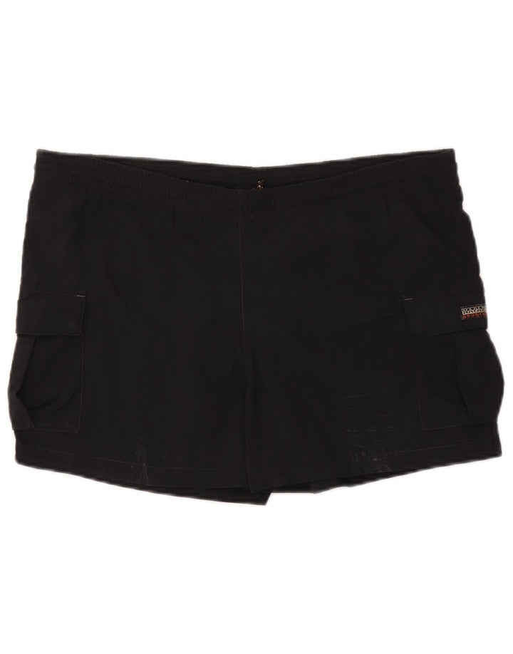 Napapijri Herren Geographic Badeshorts Medium Schwarz Polyamid