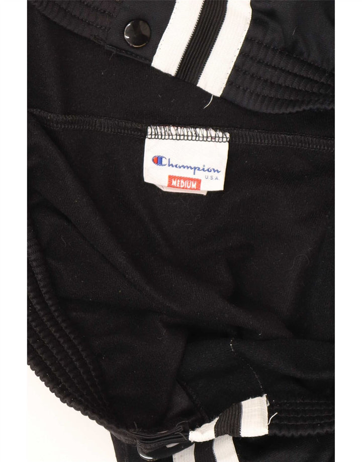 Champion Herren-Trainingshose, mittelschwarz, gestreift, Polyester
