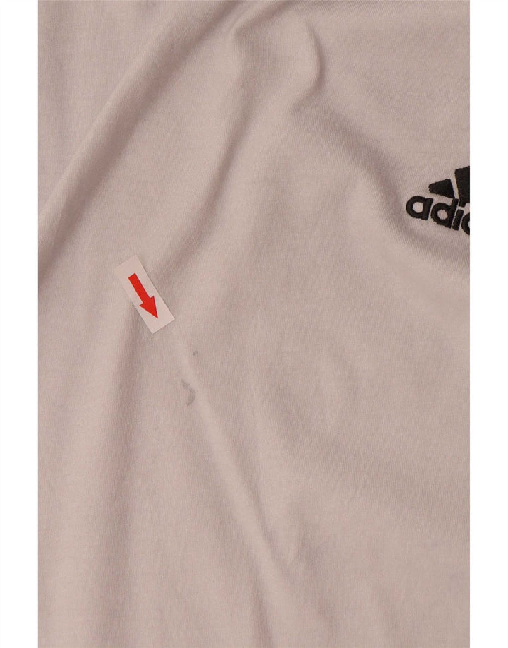 Adidas Herren T-Shirt Top Large Weiß Baumwolle