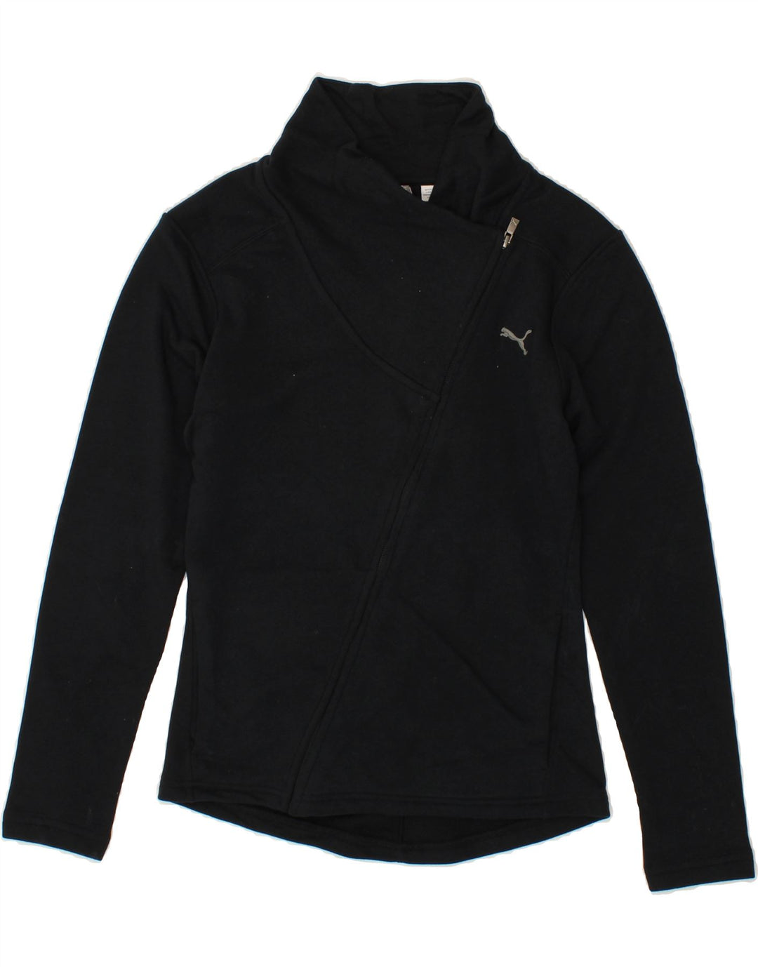 PUMA Damen Trainingsanzug Top Jacke UK 10 Small Schwarz