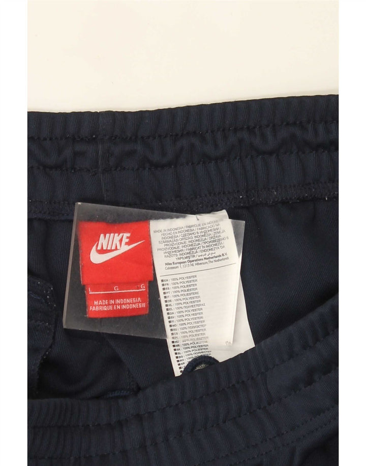 Nike Herren-Trainingshose, Jogginghose, groß, marineblau, Farbblock-Polyester