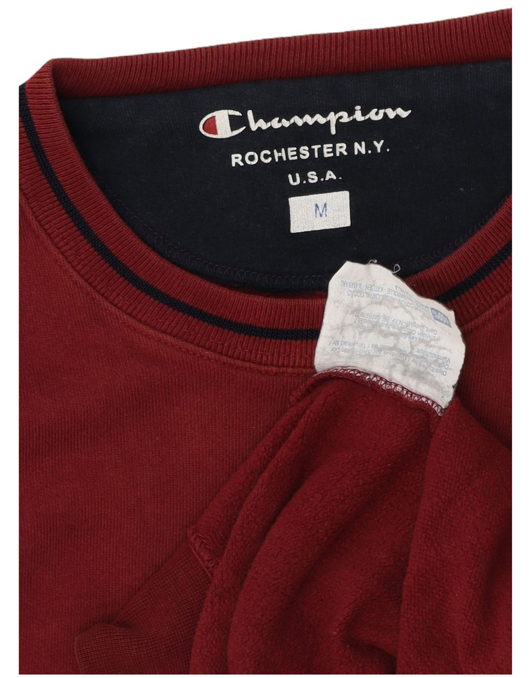 Champion Herren-Sweatshirt-Pullover, mittlere Burgunder-Baumwolle