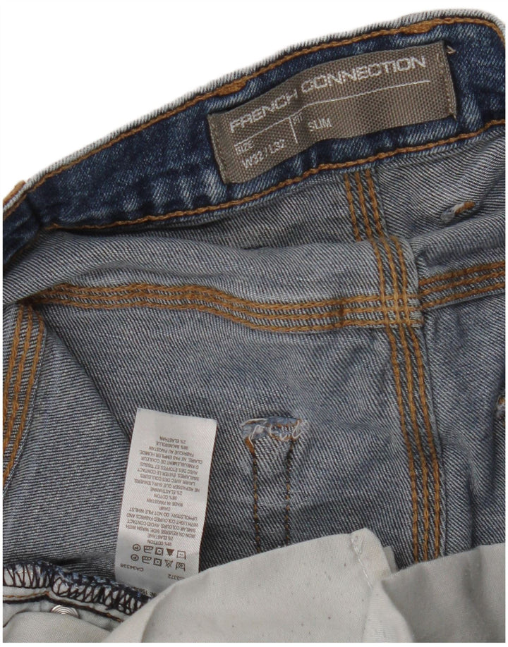 FRENCH CONNECTION Damen Slim Jeans W32 L32 Blaue Baumwolle