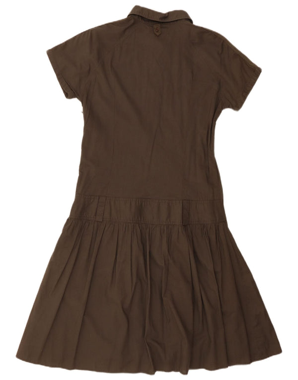 Lee Damen Cargo-A-Linien-Kleid, UK 14, mittlere Khaki-Baumwolle
