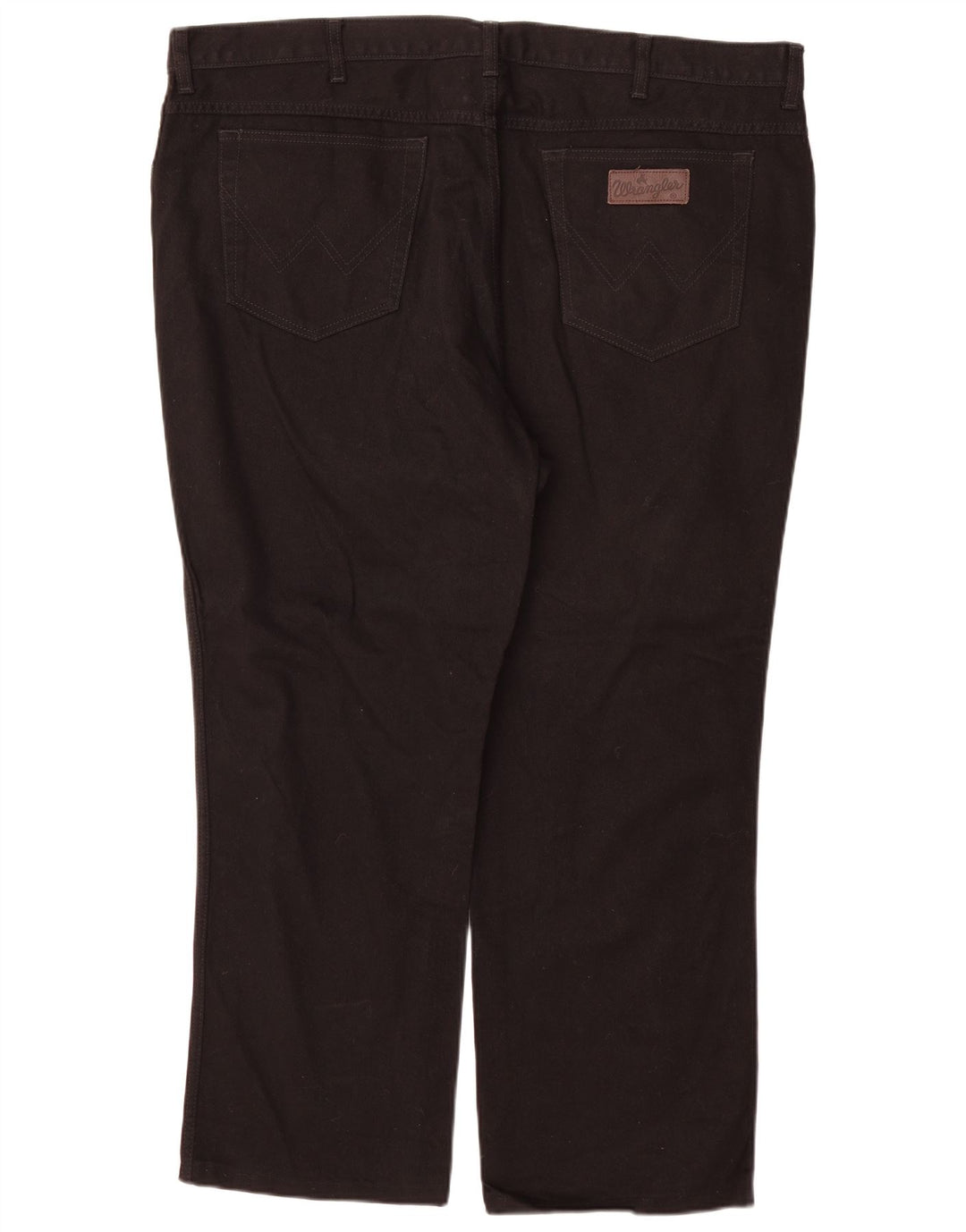 Wrangler Herren Texas Straight Jeans W46 L30 Schwarze Baumwolle