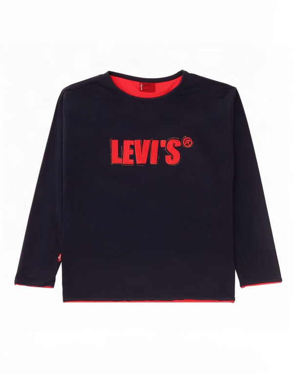 Levi's Jungen Graphic Top Langarm 9–10 Jahre Marineblau