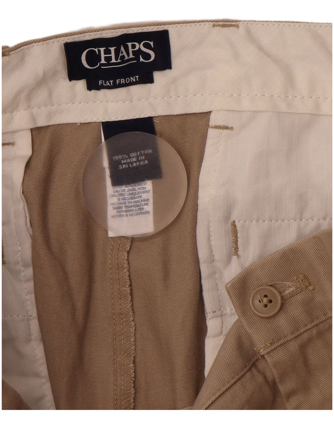 CHAPS Gerade Herren-Chinohose, W36, L34, Beige, Baumwolle