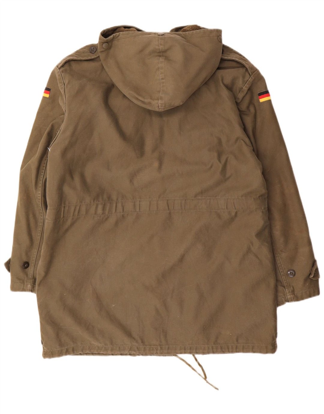 Vintage Herren Kapuzenparka Jacke UK 40 Large Khaki