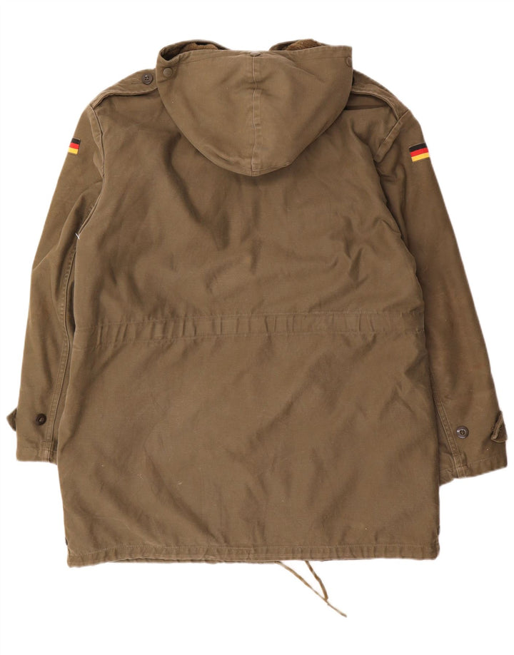 Vintage Herren Kapuzenparka Jacke UK 40 Large Khaki