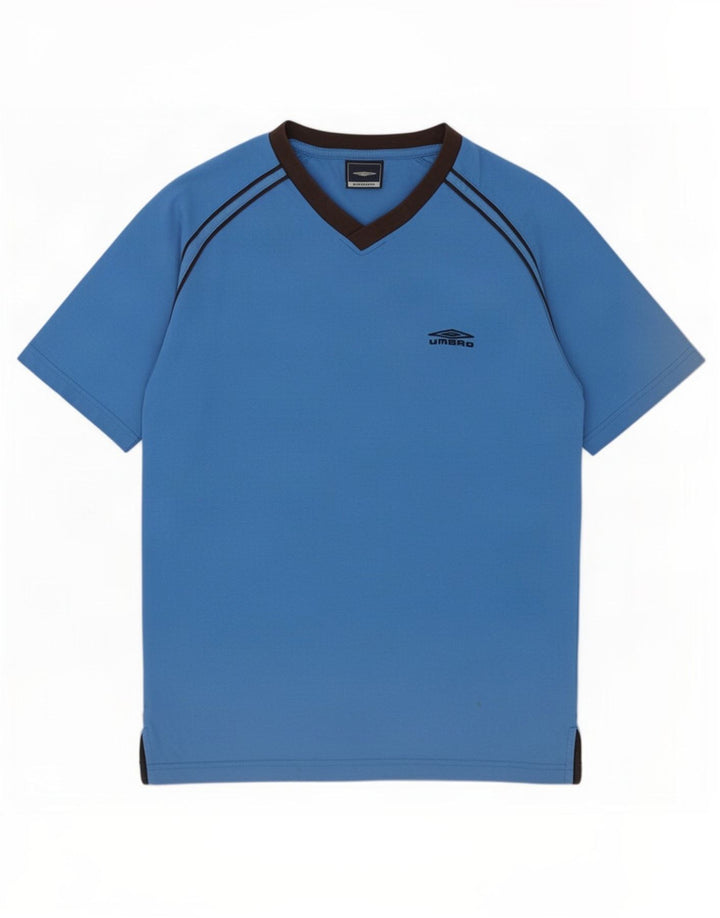 Umbro Herren T-Shirt Top mittelblaue Baumwolle