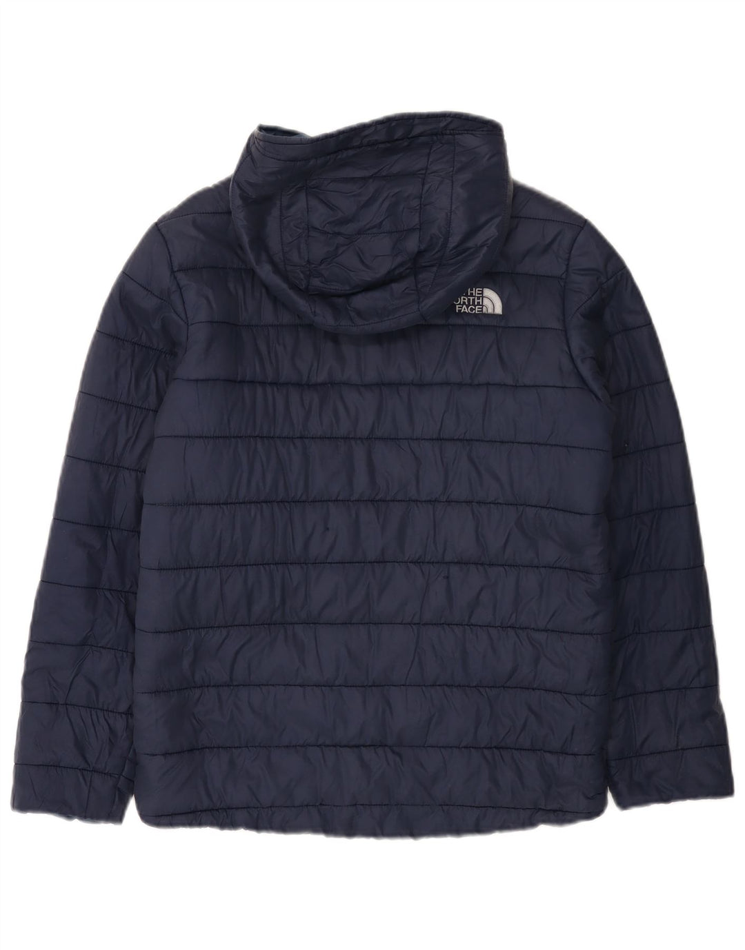 THE NORTH FACE Wattierte Jacke mit Kapuze für Jungen, 11–12 Jahre, Größe L, Marineblau