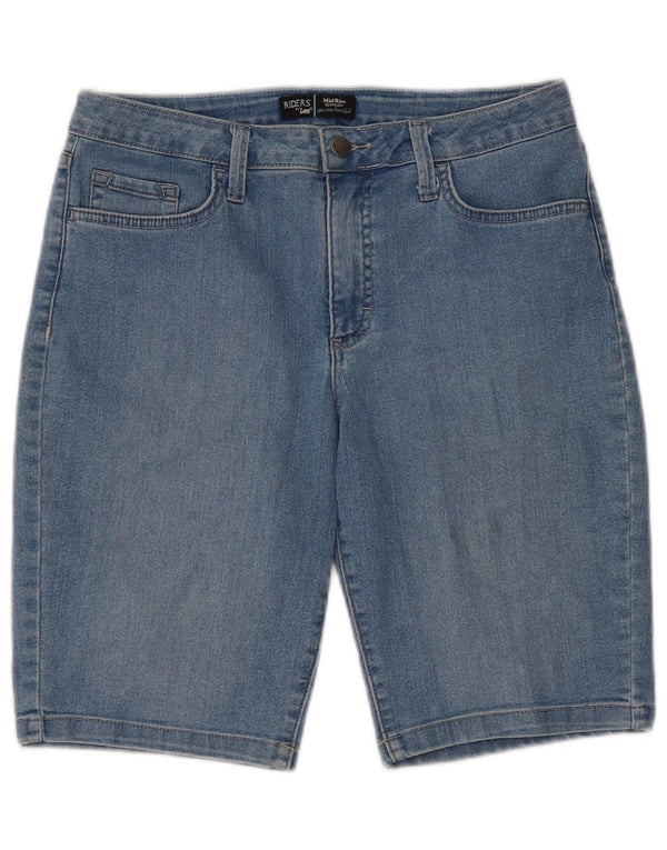 Lee Damen Riders Mid Rise Bermuda Jeansshorts W30 Mittelblau