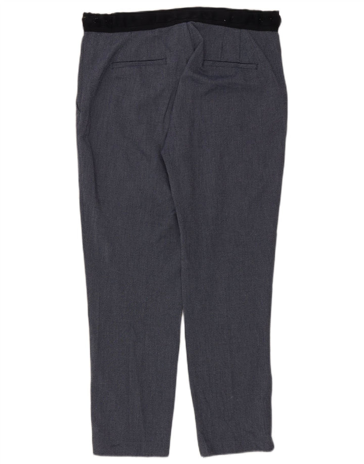 Marks & Spencer Damen Slim Anzughose XL W32 L28 Blau Polyester