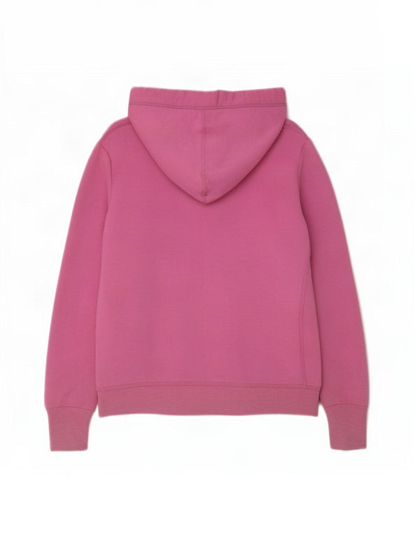 Superdry Damen-Kapuzenpullover mit Reißverschluss, UK 14, mittelrosa, Polyester