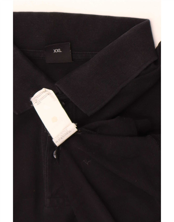 Hugo Boss Herren Poloshirt 2XL Schwarz Baumwolle