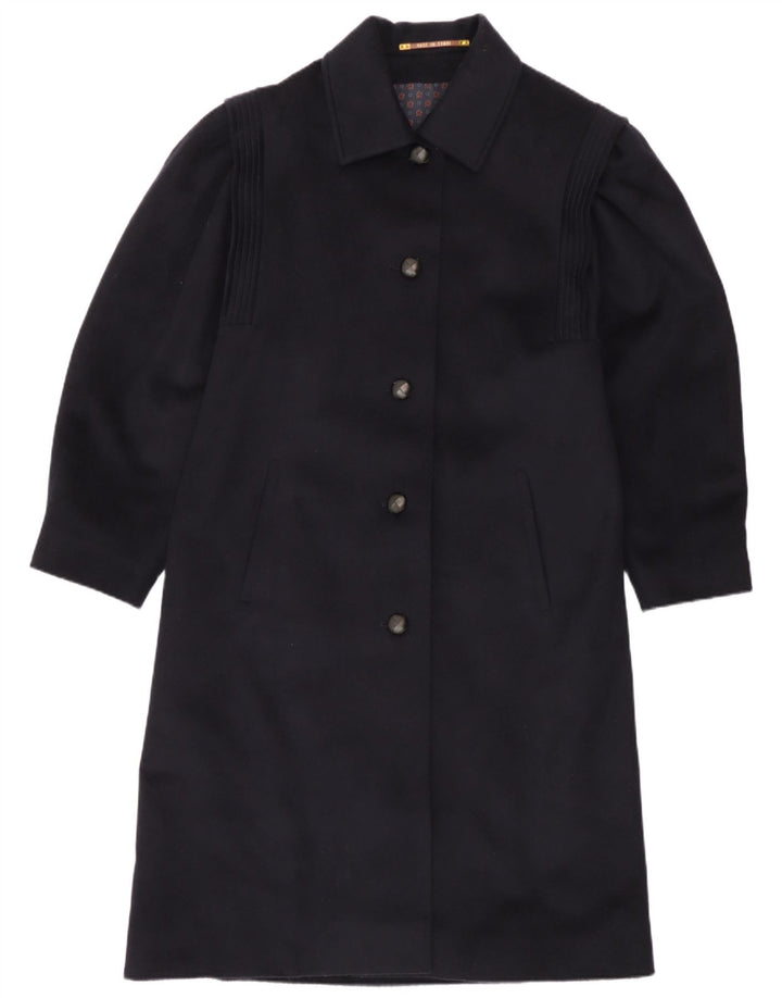 Steinbock Damen Mantel IT 42 Mittelmarineblaue Wolle