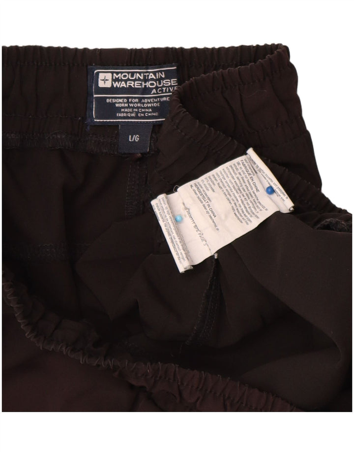 Mountain Warehouse Herren-Sportshorts, Größe L, aus schwarzem Polyester