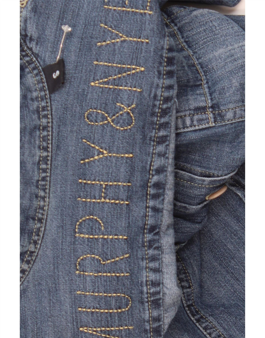 Murphy & Nye Damen Jeanshemd UK 10 Small Blue Colourblock