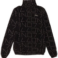 O'Neill Herren-Fleecepullover mit grafischem Reißverschluss und Kragen, Größe L, aus schwarzem Polyester