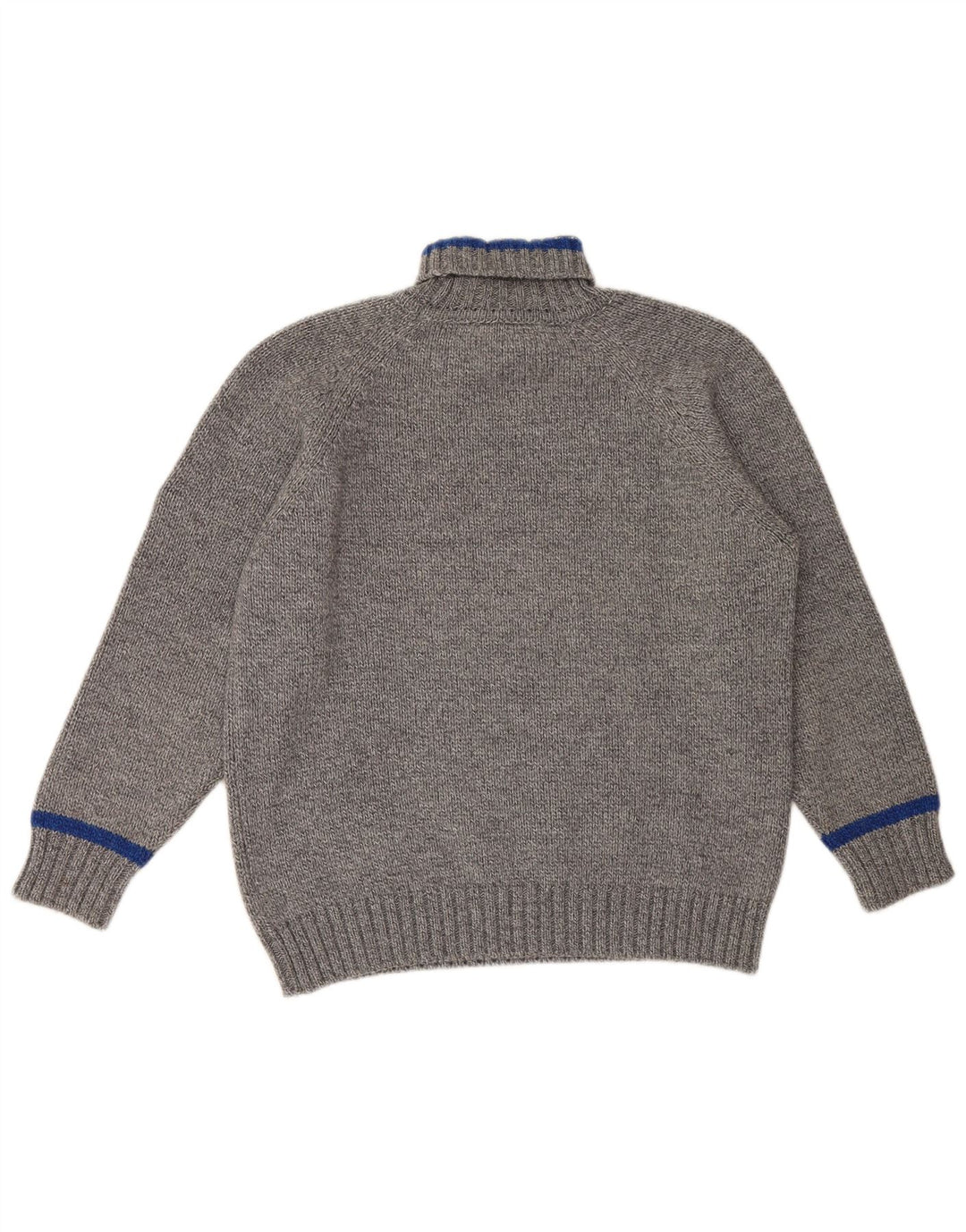 Murphy & Nye Rollkragenpullover für Herren, groß, aus grauer Wolle