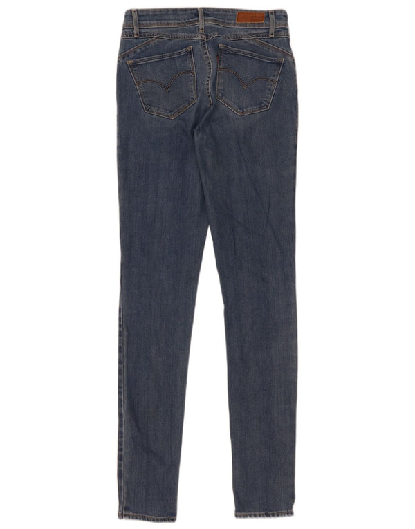 Levi's Damen Skinny Jeans W25 L34 Blaue Baumwolle