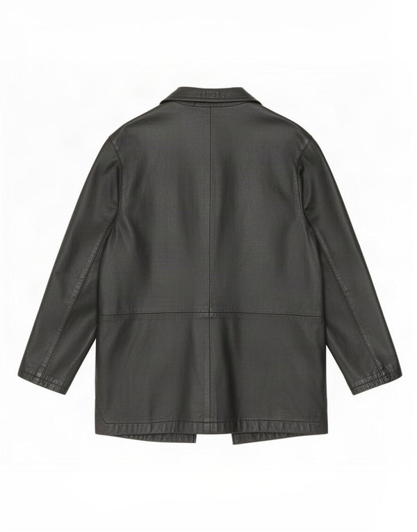 Privilegi Damen Lederjacke IT 46 Large Schwarz