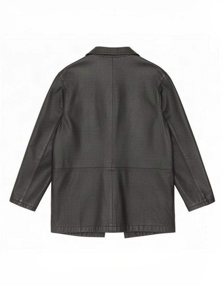 Privilegi Damen Lederjacke IT 46 Large Schwarz