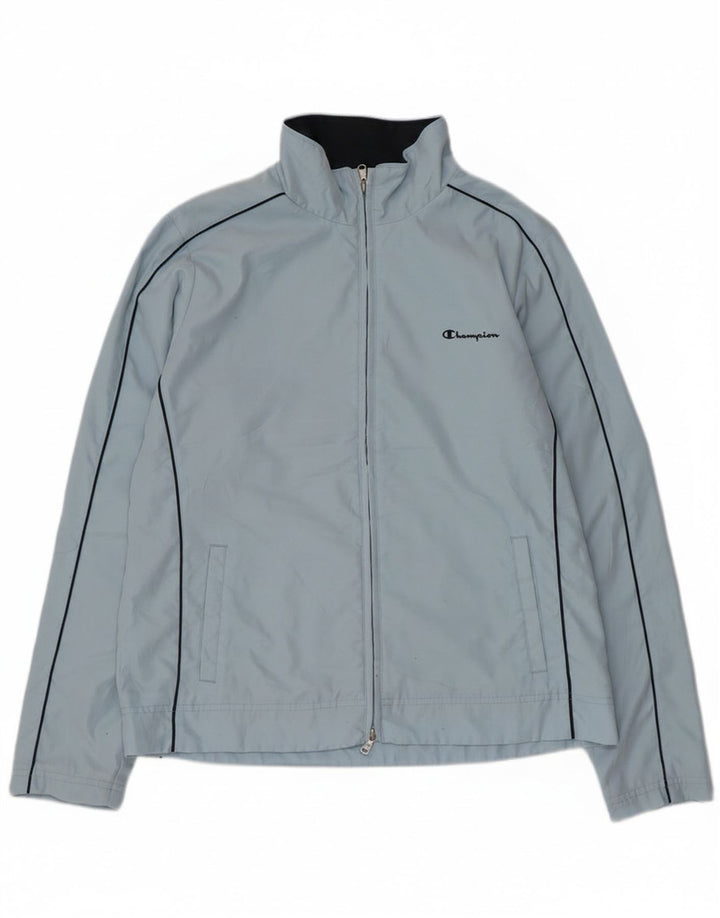 Champion Damen-Trainingsanzug-Top-Jacke, UK 16, Größe L, blau, Polyester