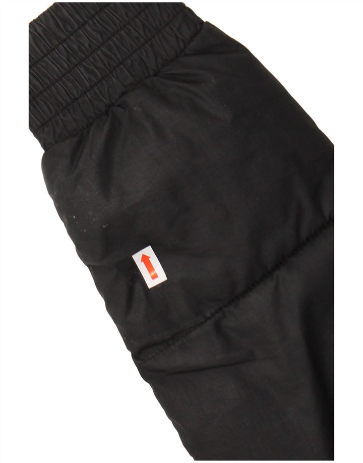 HOLLISTER Damen Übergroße wattierte Jacke UK 6 XS Schwarz Polyester