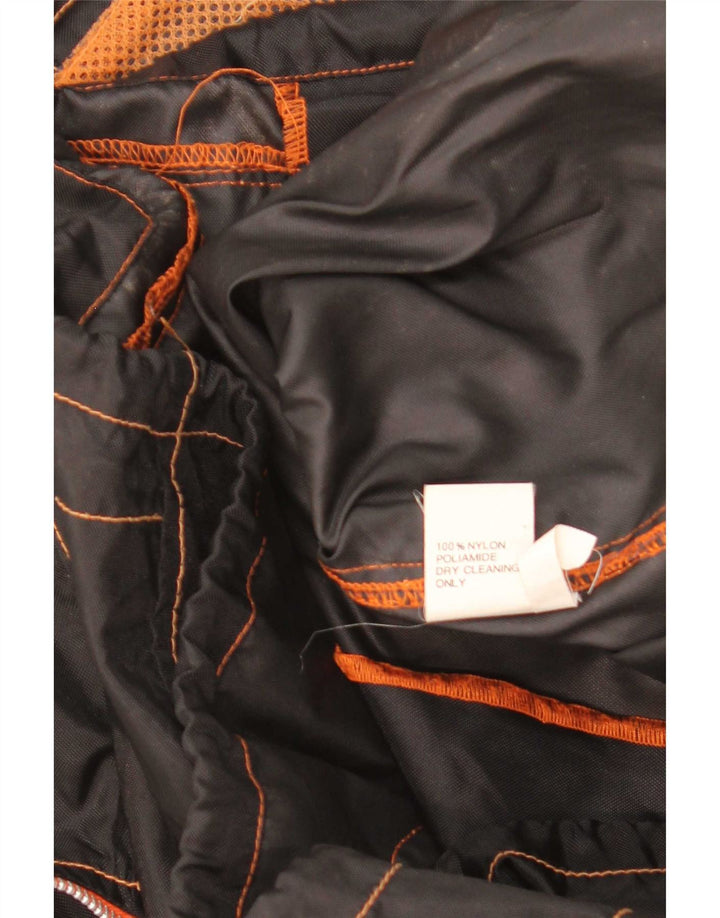 Vintage Herren Regenjacke UK 42 XL Schwarz Colourblock Nylon