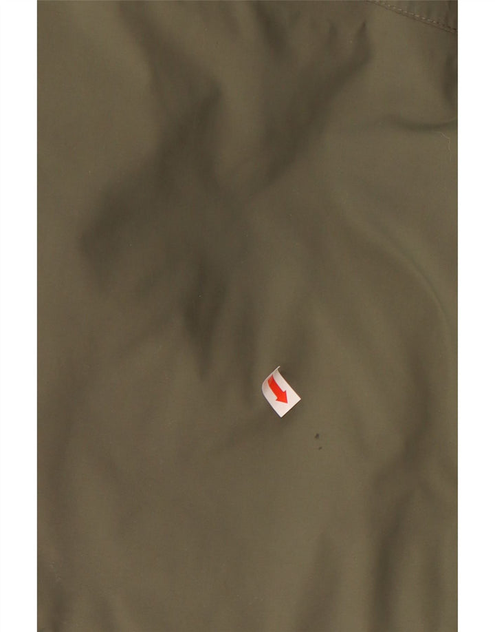 KAPPA Mens Hooded Windbreaker Jacket UK 42 XL Khaki Polyamide
