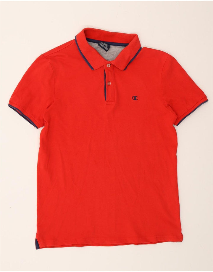 Champion Herren Poloshirt Small Rot