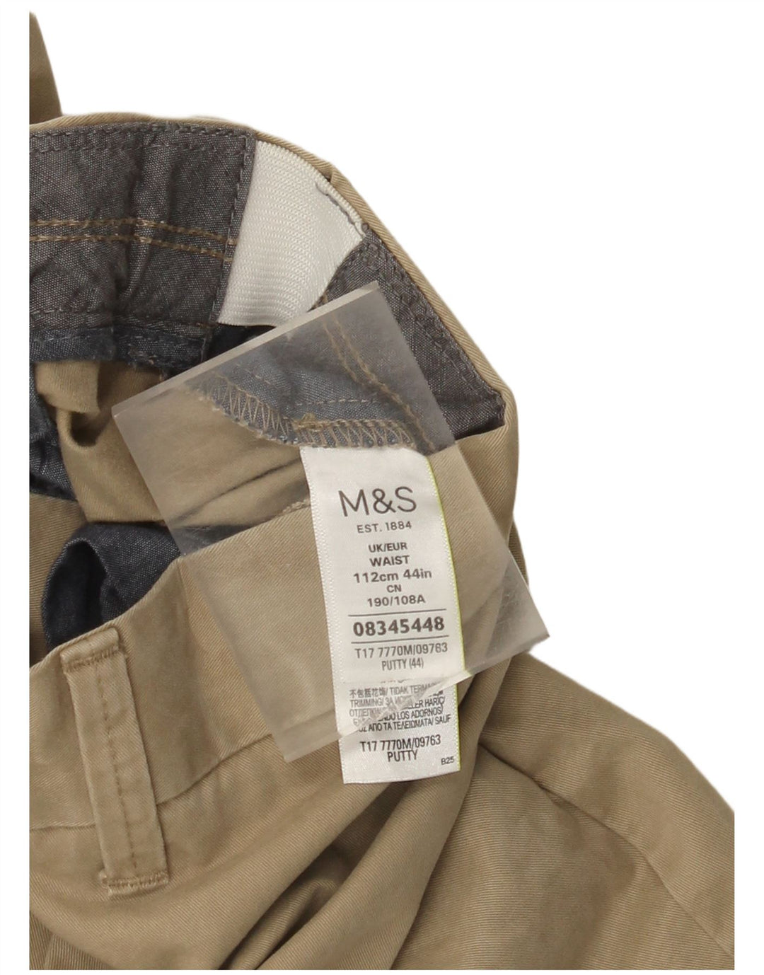Marks & Spencer Herren Chinoshorts W44 2XL Beige Baumwolle