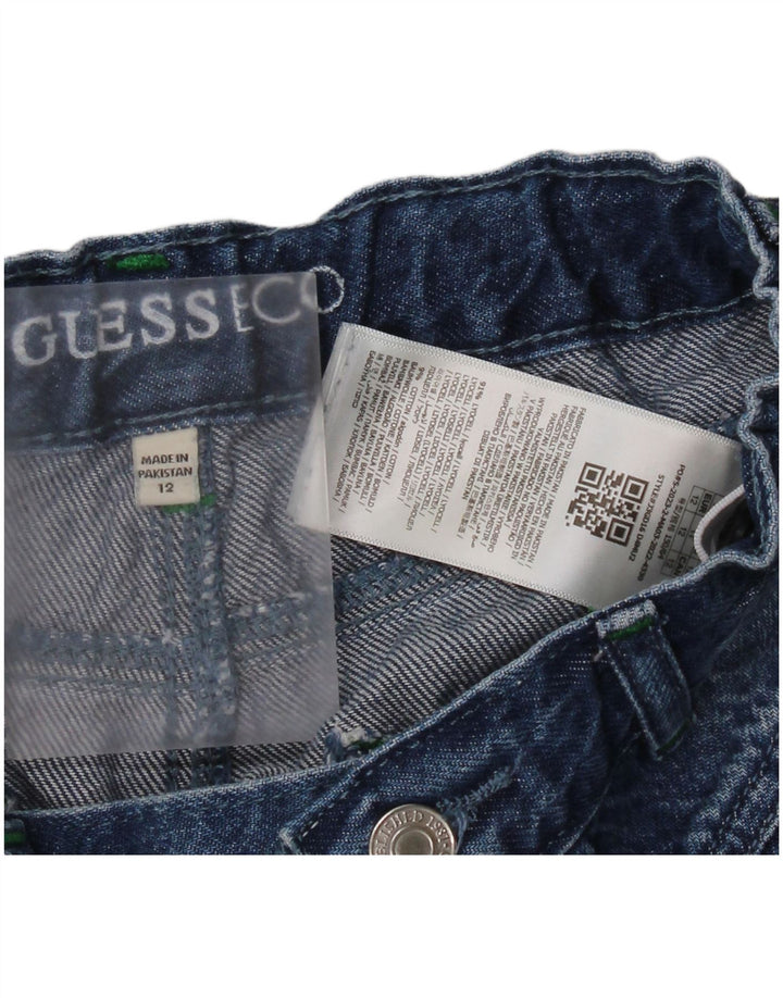 Guess Mädchen-Jeansshorts, 11–12 Jahre, W26, blau, Lyocell-Klassiker