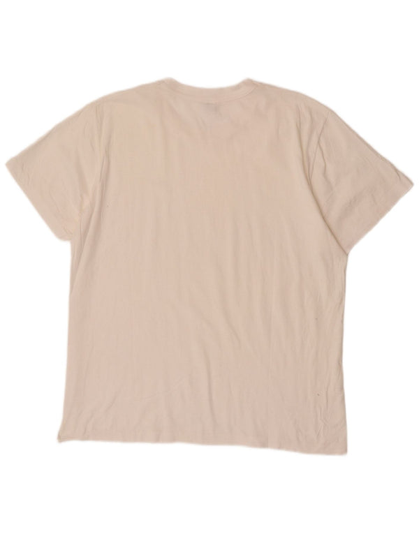 Fila Herren T-Shirt Top XL Off White