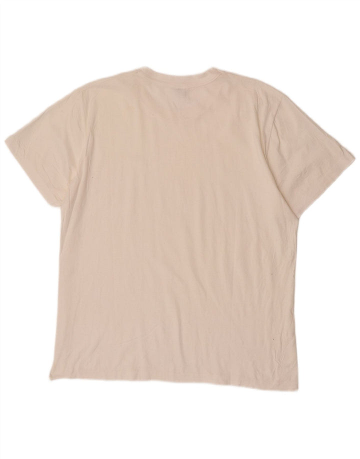 Fila Herren T-Shirt Top XL Off White