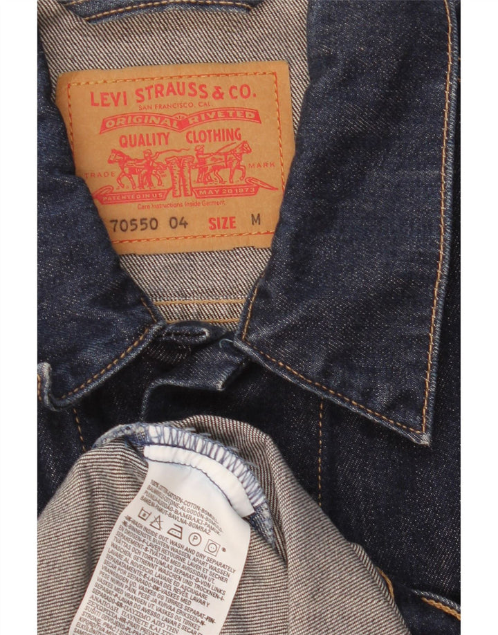 Levi's Herren-Jeansjacke, UK 38, mittelmarineblaue Baumwolle