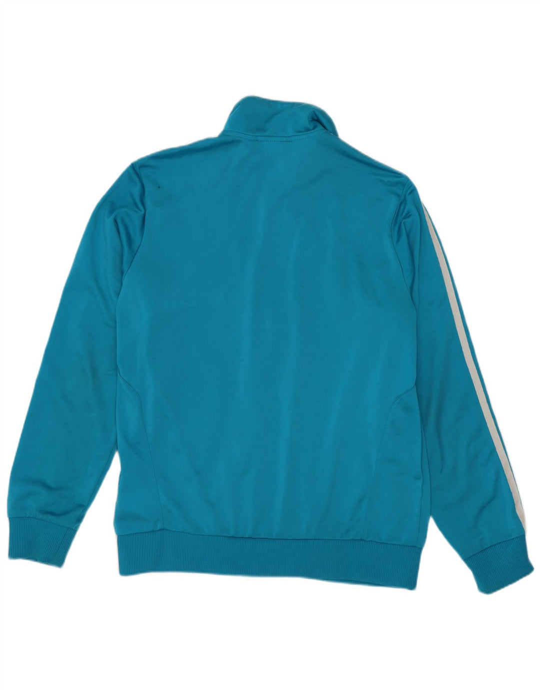 Adidas Jungen-Trainingsanzug-Top-Jacke, 13–14 Jahre, blaues Colourblock-Polyester