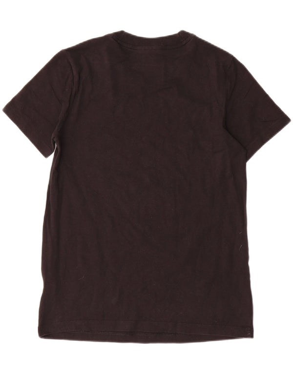 ADIDAS Damen Grafik T-Shirt Top UK 8 Small Schwarz Baumwolle