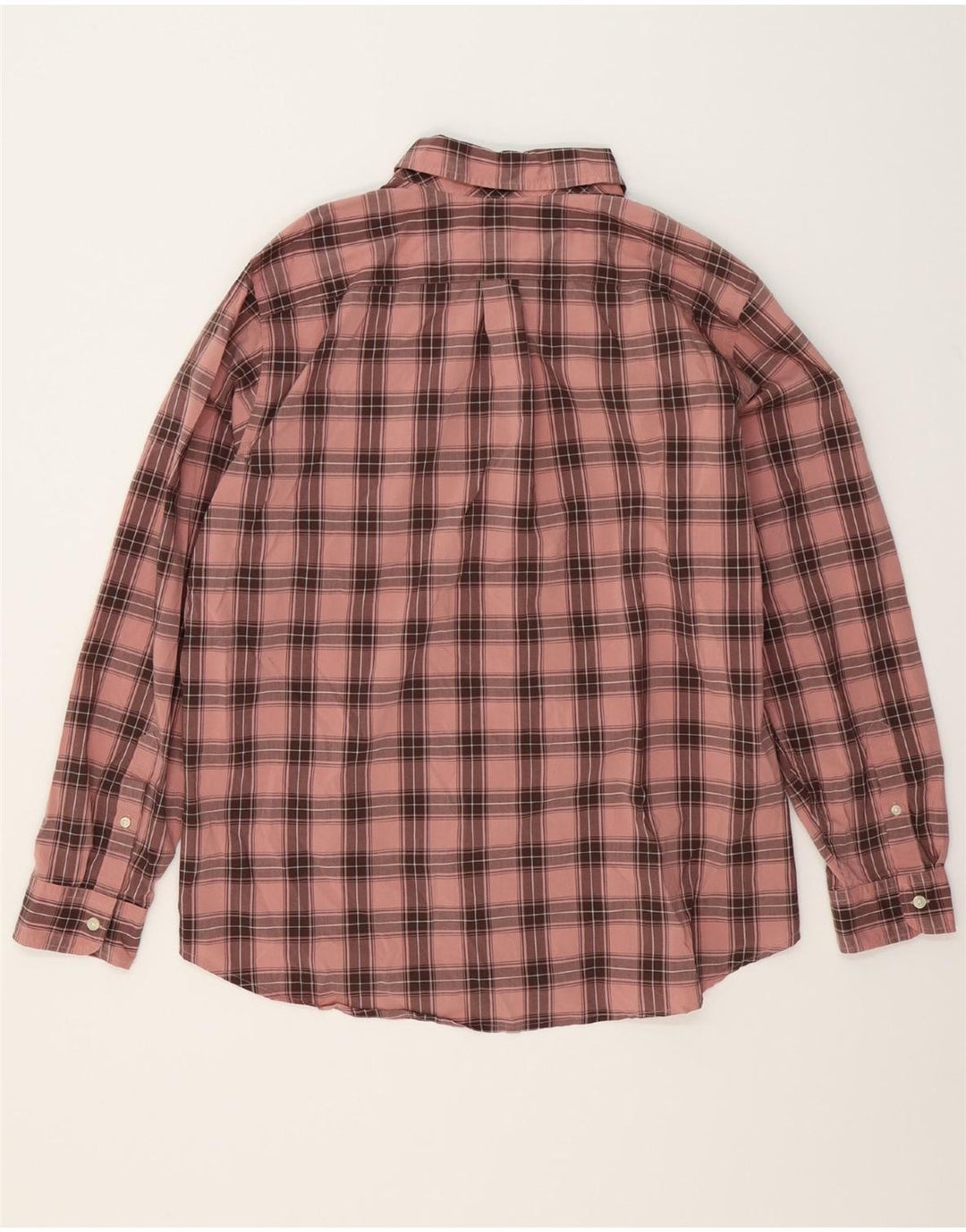 DOCKERS Mens Classic Fit Shirt XL Pink Check Cotton Vintage Dockers and Second-Hand Dockers from Messina Hembry 