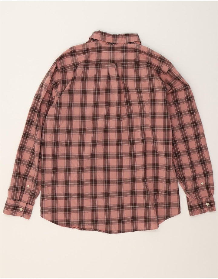 DOCKERS Mens Classic Fit Shirt XL Pink Check Cotton Vintage Dockers and Second-Hand Dockers from Messina Hembry 