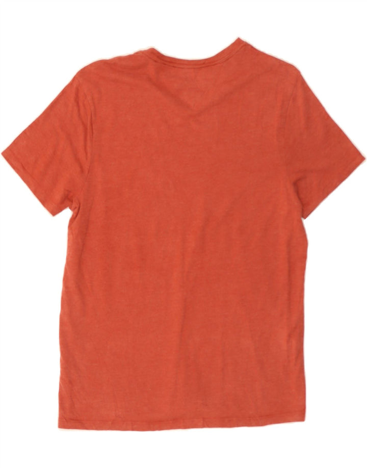TOMMY HILFIGER Womens T-Shirt Top UK 10 Small Orange Vintage Tommy Hilfiger and Second-Hand Tommy Hilfiger from Messina Hembry 
